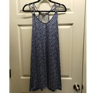 Ink + Ivy Women's Size Medium Blue Ditsy Floral Strappy Sleeveless Sleep Dress